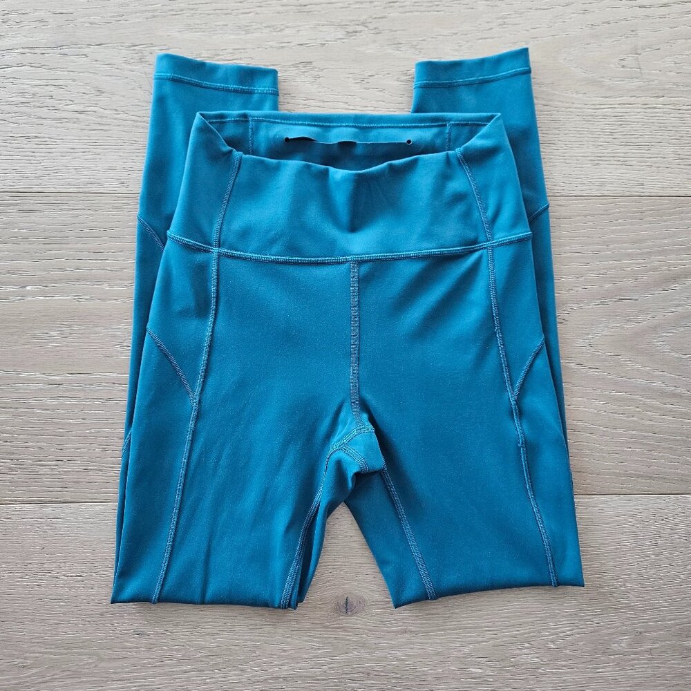 Lululemon In Movement Leggings 25" Laguna Size 4
